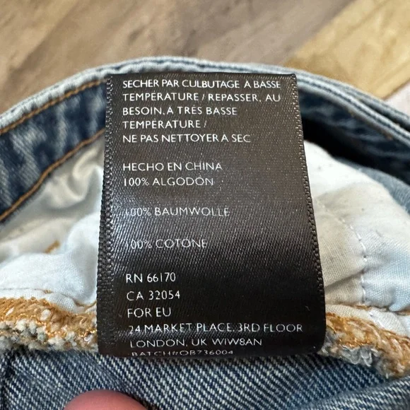 BDG Urban Outfitters Denim Wrap Mini Skirt with Belted Tie - Picture 8 of 9